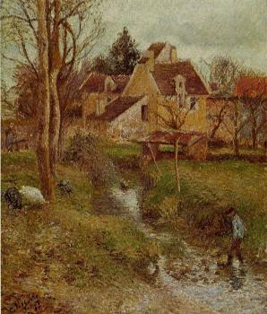 Camille Pissarro : The Brook at Osny
